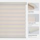 thumbnail image 3 of Persianas Zebra Joydeco sin cordón de doble capa Beige 58x190 cm, 3 of 9