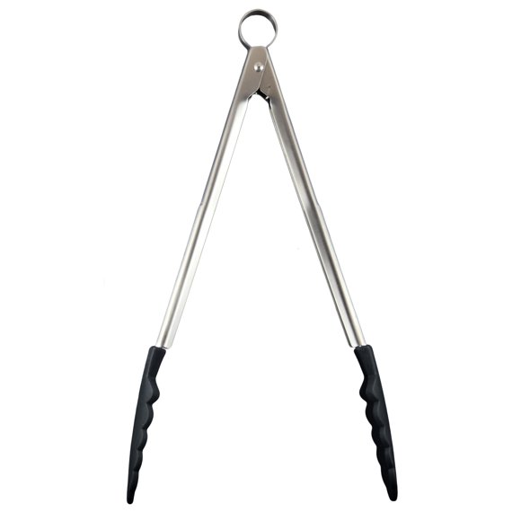 Pinza Cuisipro de silicona 30 cm resistente al calor, negra