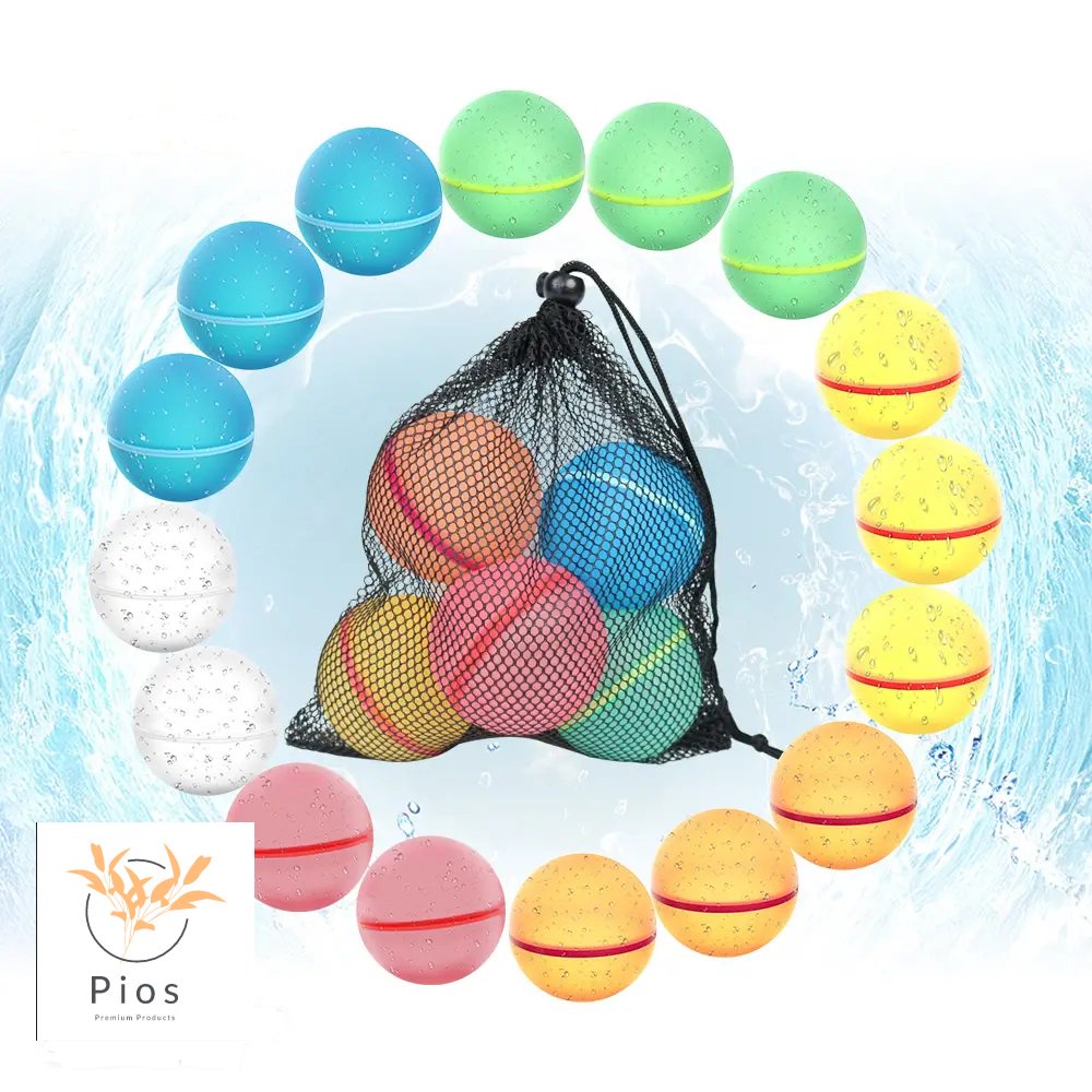 Pios - Bombitas De Agua Reutilizables Con Cierre Magnético