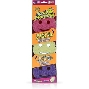 Desbrozador Y Esponja De Doble Cara Scrub Daddy Scrub Mommy Paquete 3 Unidades