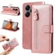 thumbnail image 1 of Funda con Cremallera para Xiaomi Redmi Note 13 Pro Plus 5G, Carcasa Cartera de Cuero PU con Soporte y Tarjetero, 1 of 6