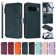 thumbnail image 3 of Funda Cartera Mariposa para [Google Pixel 9 5G] con Soporte y Cremallera Verde oscuro, 3 of 6