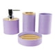 thumbnail image 1 of Juego De 4 Accesorios De Baño, Decoración De Baño, Juego Completo De Accesorios De Baño Violeta, 1 of 3