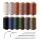 thumbnail image 1 of Hilo encerado KIVISIN 0,55 mm 70 m – Juego de 12 colores, 1 of 9