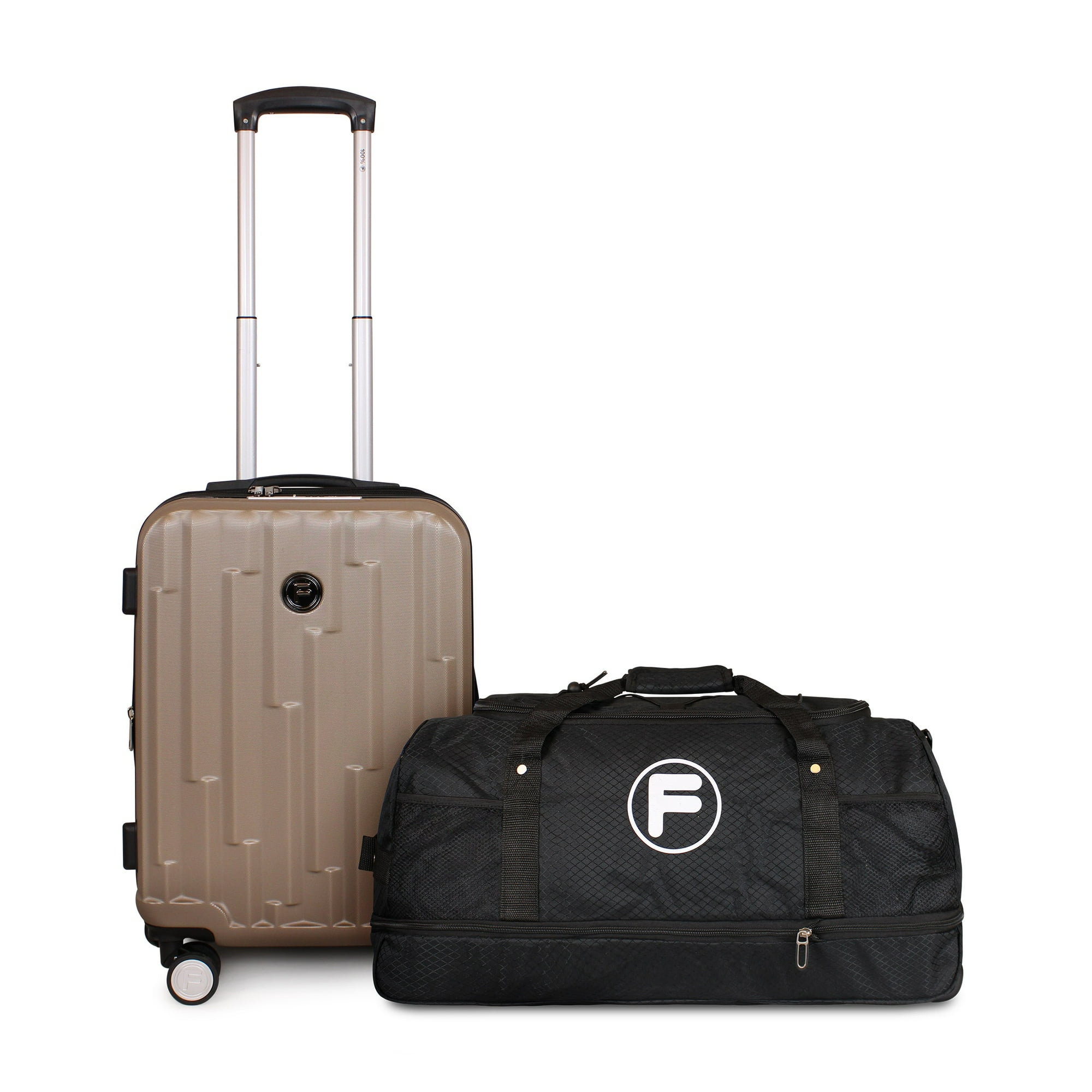 Pack Maleta Cabina S (10 Kg) Flip Café + Bolso Kong L Negro