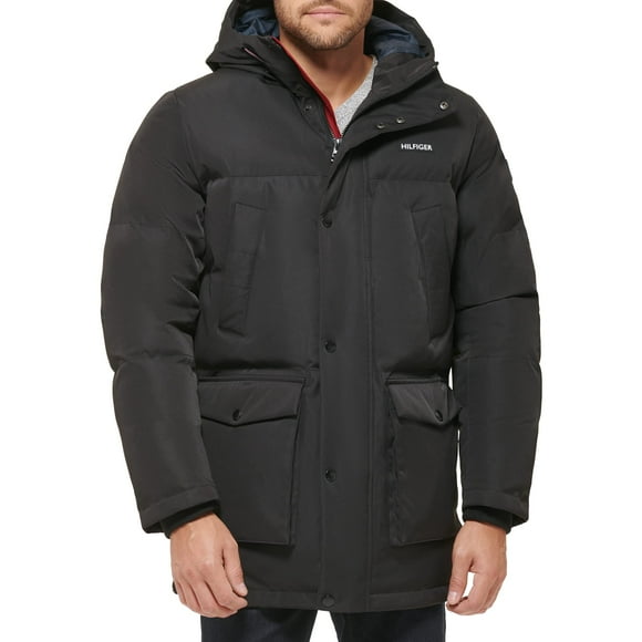 Parka Tommy Hilfiger Arctic Cloth Heavyweight negra XXL para hombre