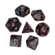 thumbnail image 1 of 7x Dados Poliédricos Smooth D4-D20 Para Ense?anza De Matemáticas Barra De Mesa Juegos De Mesa Marrón Argent, 1 of 5