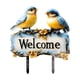 thumbnail image 5 of Letrero de bienvenida para pájaros, estaca de jardín, escultura de pájaro de PVC, decoración de césped, placa 2D, letrero de césped para decoración de, 5 of 5