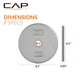 thumbnail image 4 of Juego de discos de peso CAP Barbell de hierro fundido estándar de 1 pulgada, 10 kg, 4 of 5