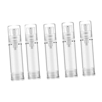Magideal - 5 Piezas Presione Botellas De La Bomba De Vacío Botellas De La Loción Vacaca Multipropósito Vacío Dispensación Tamaño De Viajes Bottles Para Muestra 15 Ml
