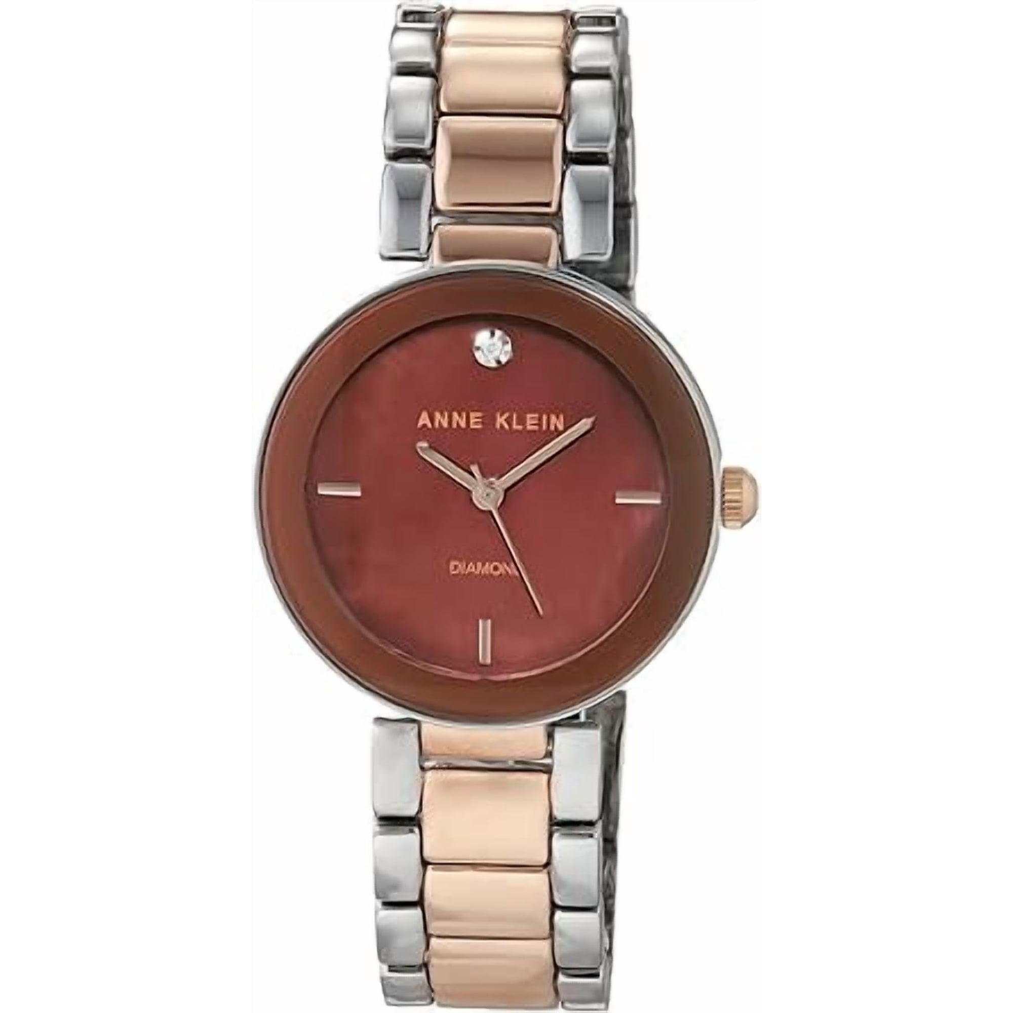 Reloj Anne Klein Análogo Metal Plateado Y Oro Rosado Dama