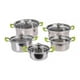 thumbnail image 1 of Juego Set De 5 Ollas Cacerolas Con Tapa Acero Inoxidable, 1 of 3