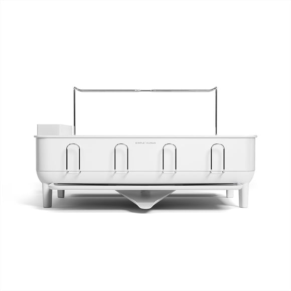 Estante para secar platos simplehuman de acero inoxidable de gran capacidad