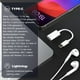 thumbnail image 3 of Adaptador USB-C Macho a Lightning Hembra Lmuboy Blanco, 3 of 3
