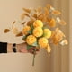 thumbnail image 1 of Beautiful Artificial Chrysanthemum Bouquet with Eucalyptus Leaves - Perfect for Home Decor, Weddings, and Holidays!, 1 of 5