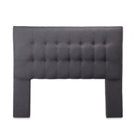 Dgb - Respaldo Cama 2 Plazas Lino Gris Oscuro Sevilla Cp