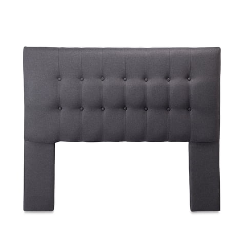 Dgb - Respaldo Cama 2 Plazas Lino Gris Oscuro Sevilla Cp