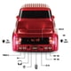 thumbnail image 3 of Altavoz QFX Bluetooth 1956, réplica de camioneta, rojo, 3 of 9