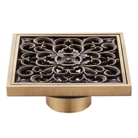 Magideal - Desagüe Latón De Repuesto Resistente A La Corrosión 10X10Cm Cubierta De Escurridor Antidesbordamiento Cuadrado , Estilo B