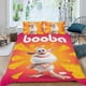 thumbnail image 2 of Booba Conjunto de sábanas temático, trío de piezas, cómodo y amigable con la piel, diseño único, regalo de decoración para el hogar para familiares, amigos y fans,173cm *218cm, 2 of 6