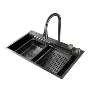 Click Ventas - Lavaplatos De Cocina Cascada De Acero Inoxidable 75 X 45
