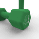 thumbnail image 3 of Par Mancuernas de Neopreno 4kg Verde FullFit., 3 of 3