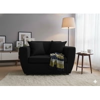 Deco Outlet - Sofa Kansas 2C Tela Negro