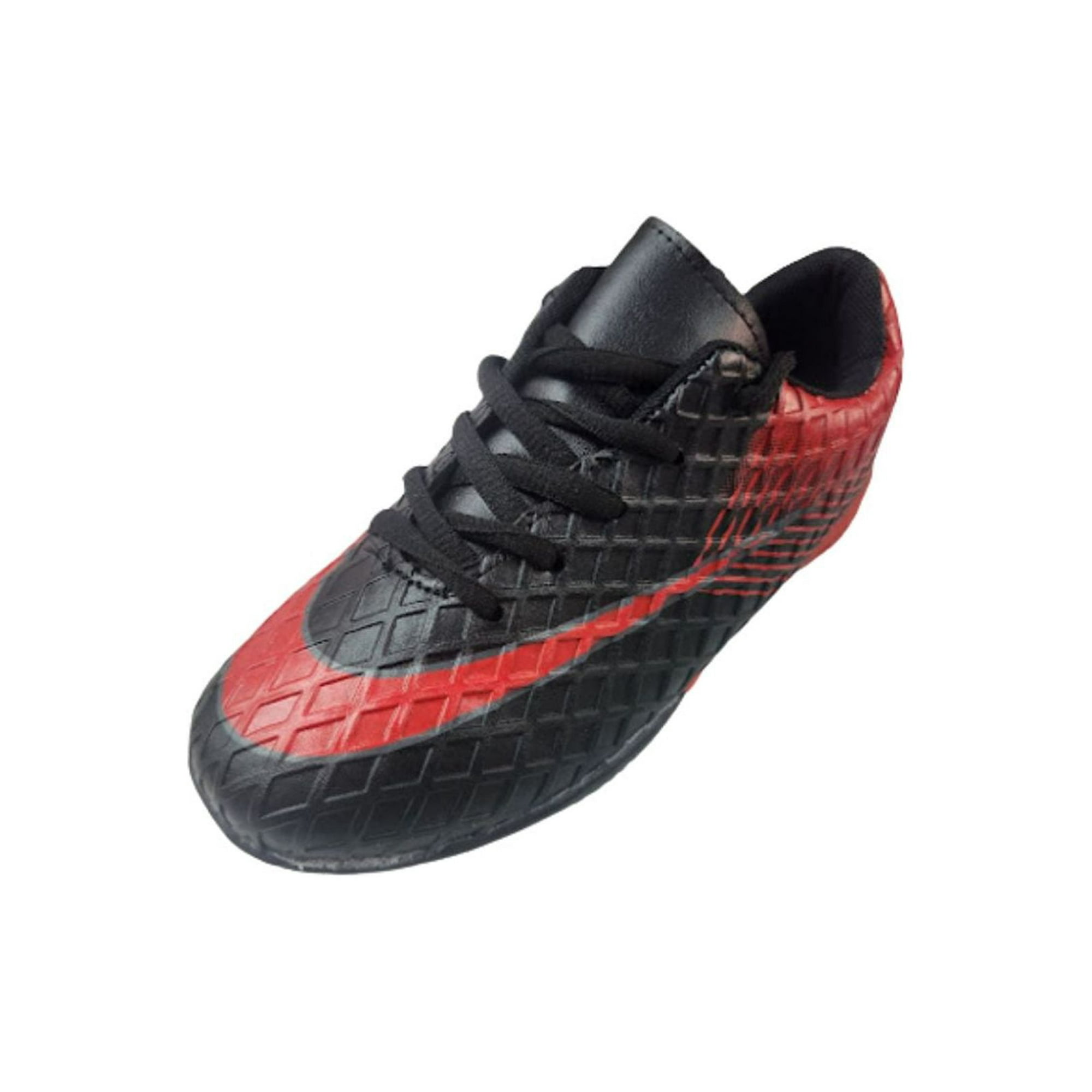 Vinnys Outlet - Zapatilla De Baby Fútbol Niño Negro Rojo