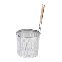 Magideal - Colador De Pasta De Acero Inoxidable, Colador De Fideos, Espumadera, Cesta De Pasta De Malla Para Patatas Fritas, Pollo, Aros De Cebolla, Restaurante, 19Cm