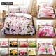 thumbnail image 1 of Lily Duvet Cover Set Quilt Cover Pink Flower Bedding Set PCS with Pillowcase for Double Bed New, 1 of 5