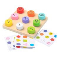 Bothyi - Juego De Mesa Cognitivo De Emparejamiento Para Niños De 3, 4 Y 5 Años, Juguete Educativo De Emparejamiento De Números.