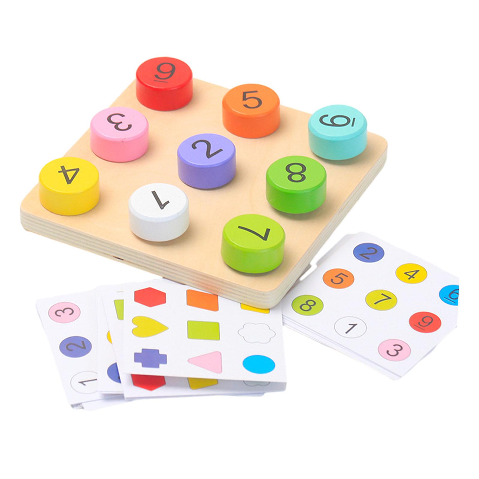 Bothyi - Juego De Mesa Cognitivo De Emparejamiento Para Niños De 3, 4 Y 5 Años, Juguete Educativo De Emparejamiento De Números.