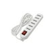 thumbnail image 3 of Zapatilla Alargador 3mt 6 Entradas Blanco, 3 of 6