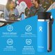 thumbnail image 2 of Botella de agua Hydro Flask, boca ancha, 473 ml, con tapa flexible, 2 of 7