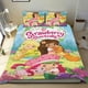 thumbnail image 1 of Strawberry Shortcakes Conjunto de sábanas temático, trío de piezas, cómodo y amigable con la piel, diseño único, regalo de decoración para el hogar para familiares, amigos y fans,140X210cm, 1 of 6