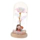 thumbnail image 1 of Flor Preservada En Cúpula De Cristal, Flor Artificial Creativa Con Luz Para Mamá, Madre E Hijo, Luz Cálida, 1 of 3