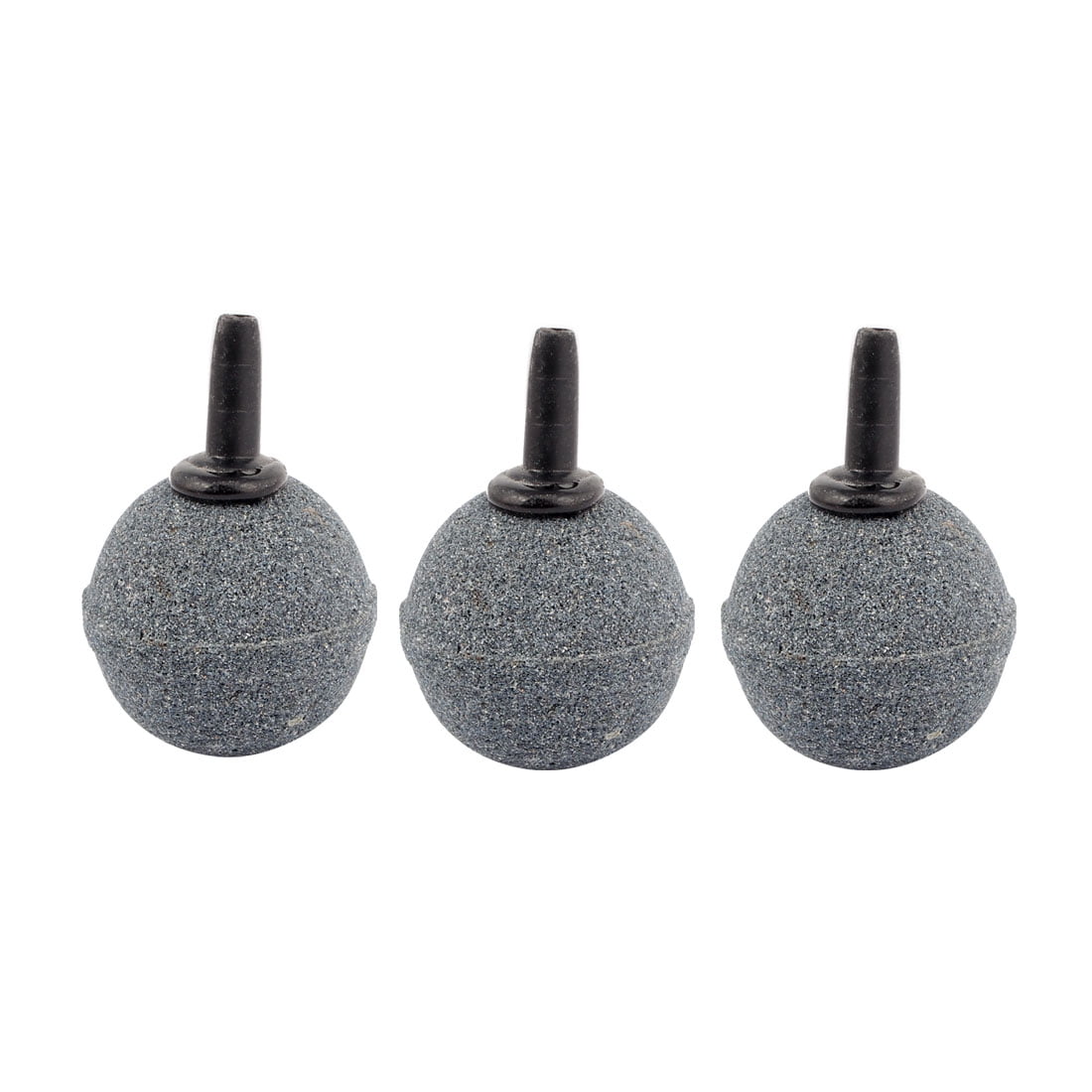 Unique Bargains Acuario Pecera Bomba de Aireador de Burbujas Estanque Difusor de Disco Piedra de Aire Gris 3 Piezas