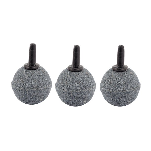 Unique Bargains Acuario Pecera Bomba de Aireador de Burbujas Estanque Difusor de Disco Piedra de Aire Gris 3 Piezas
