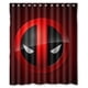 thumbnail image 1 of Cortina de ducha de Deadpool, juego de cortina de baño con ganchos, tamaño 60 x 72 pulgadas, 1 of 3