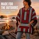 thumbnail image 5 of Poncho Artisans Bazaar Mexicano Baja Hoodie Serape Calentito, 5 of 7
