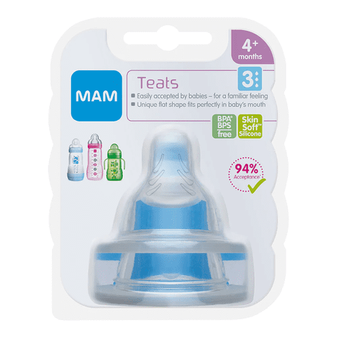 Pack 2 Tetinas Flujo Rapido +4 Nivel 3 Mam