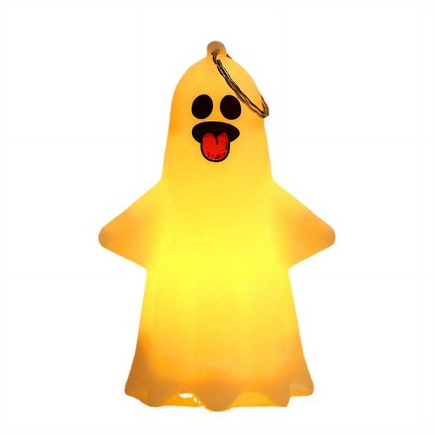 1pc Realistic Ghost Tealights with Flickering LED Flameless Candles - Perfect for Halloween, Thanksgiving, and Home Decor