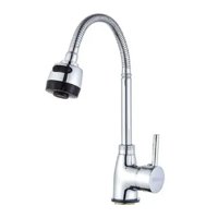 Importclick - Llave Lavaplatos Monomando Cuello Flexible Con Difusor De Agua