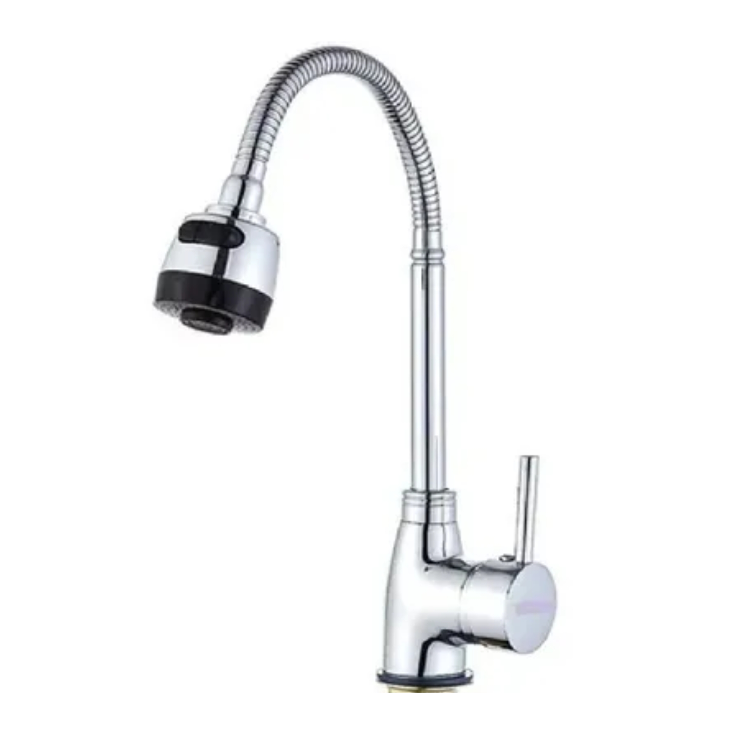 Importclick - Llave Lavaplatos Monomando Cuello Flexible Con Difusor De Agua