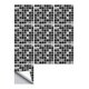 thumbnail image 4 of Etiqueta Engomada Del Azulejo Del Mosaico Blanco Y Negro Decoración De La Pared Del Piso Del Baño De La Cocina A, 4 of 5