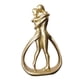thumbnail image 2 of Escultura De Amantes De La Estatua De Pareja Para Gabinete De Entrada De Mesa Decoración Del Hogar Oro, 2 of 3