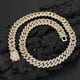 thumbnail image 4 of Cadena de Eslabones Cubanos de Hip Hop Miami Sólida y Gruesa para Hombre, Ancho 12MM Collares de Cadena para Hombre Grandes con Acabado Helado, Collar de Cadena Cubana Extra Brillante, 16-24 Inch -, 4 of 6