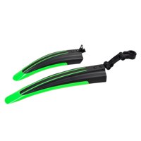 Magideal - Juego De Guardabarros Para Bicicleta, Guardabarros Para Neumáticos De Ciclismo, Fácil Instalación, Guardabarros De Bicicleta De Repuesto Para Biciclet Verde Y Negro