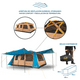 thumbnail image 5 of Carpa Camping Dolomites 12, 12 personas techo largo 3000 mm doble toldo, 5 of 11