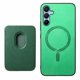 thumbnail image 3 of Funda de Cuero Magnética con Tarjetero para Samsung Galaxy A15 Cubierta Delgada Verde, 3 of 5